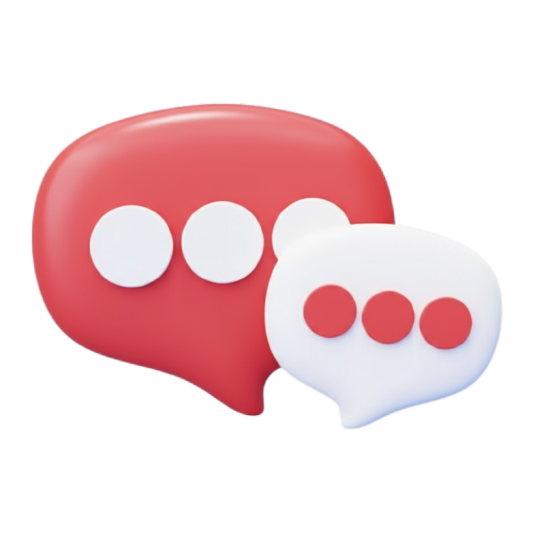 3D Contact Chat Bubbles